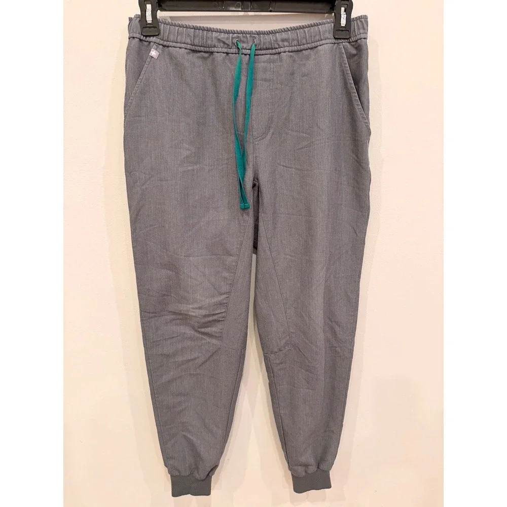 FIGS Mens Tansen Jogger Scrub Pants Graphite Grey Technical Collection Size M